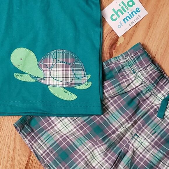 NWT Carter's Turtle Short Set - Picture 2 of 5